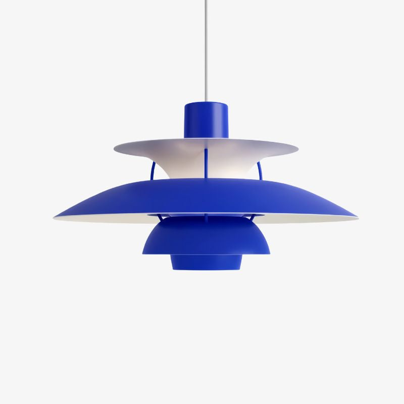 Layered Shade Pendant Light - Minimalist Metal Fixture for Dining Room