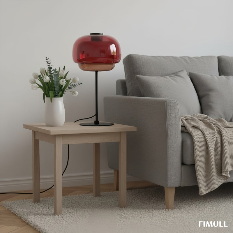 Clinco Mushroom Glass Retro Table Lamp for Living Room