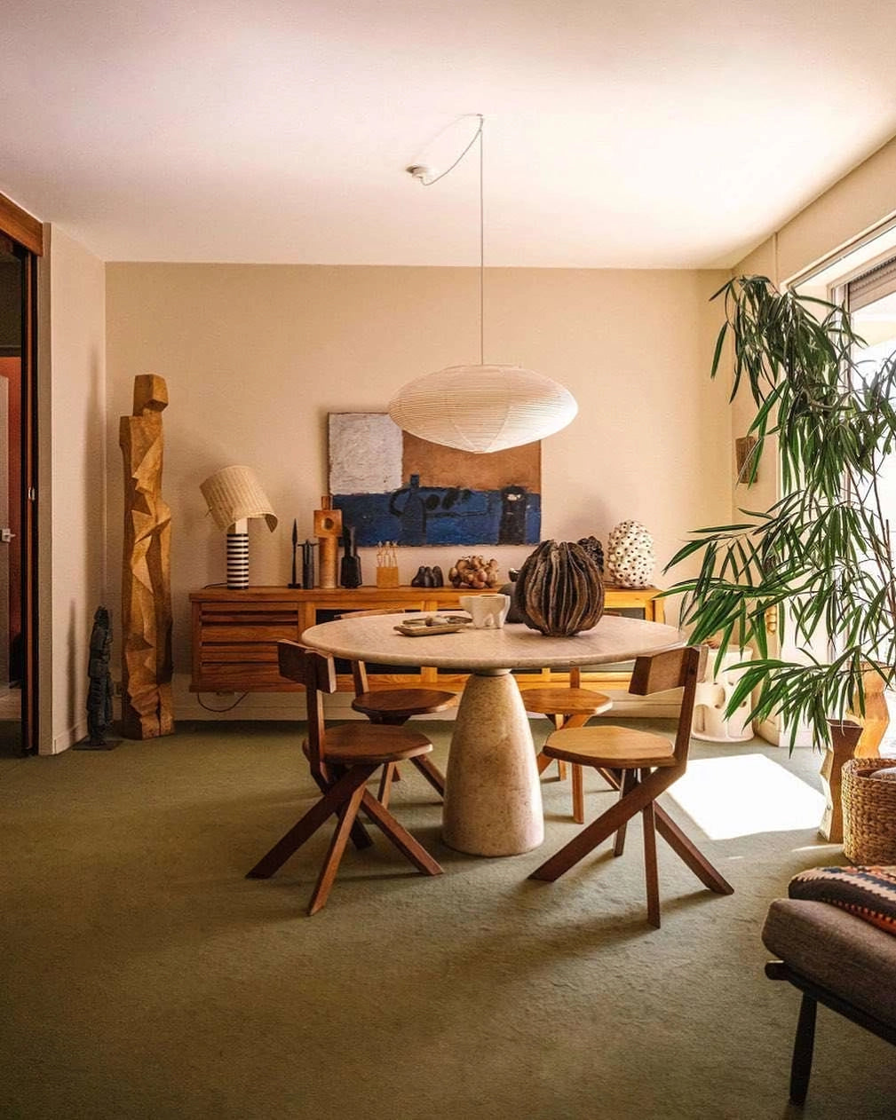 Mulberry Washi Pendant Lamp - Soft Handmade Light for Warm Home Decor