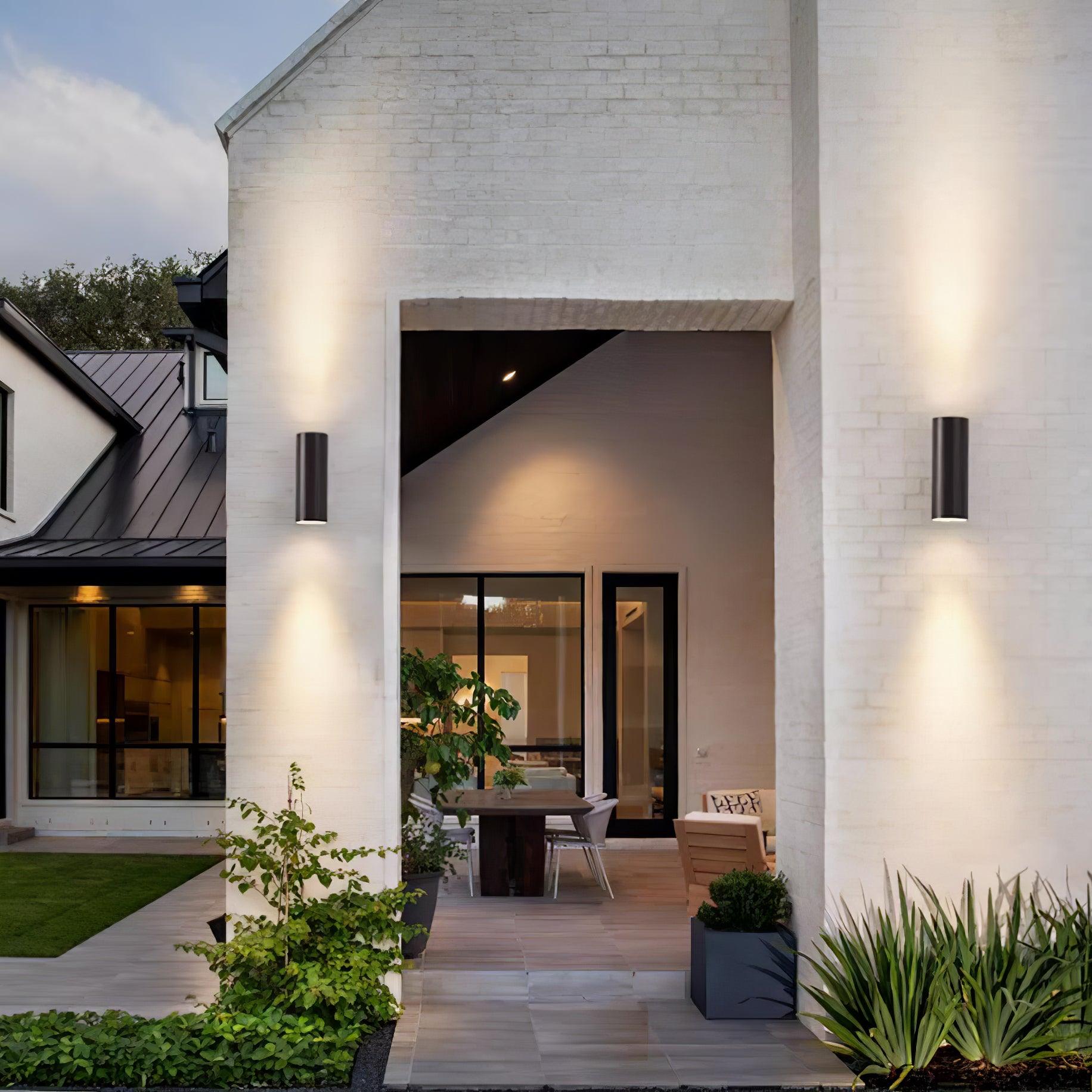 Cylindrical Outdoor Wall Light - Waterproof Modern Lamp for Garden