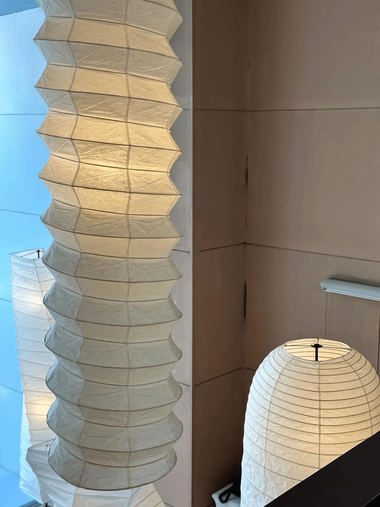 Washi Paper Pendant Lamp - Round Soft Glow for Minimalist Interiors