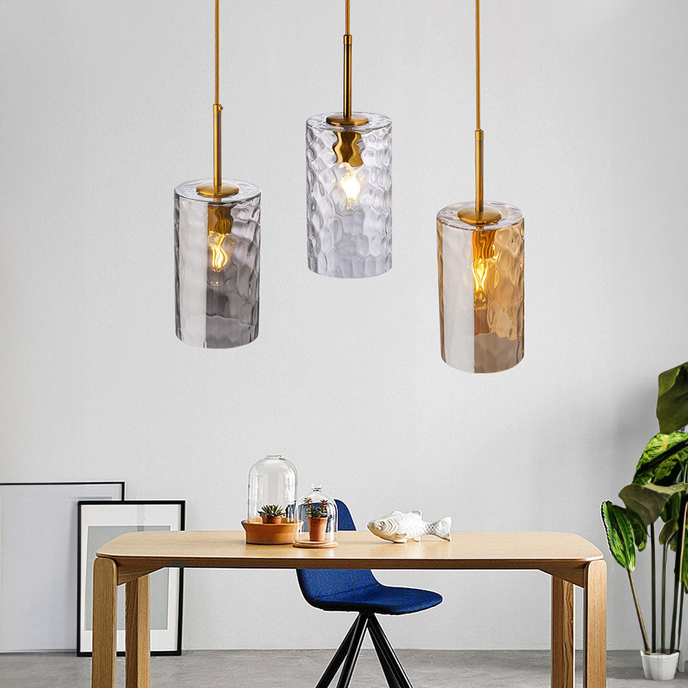 Ripple Glass Pendant Light - Simple Creative Design for Dining Room