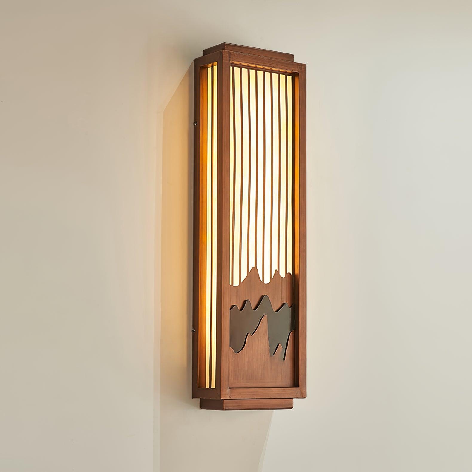 Modische Wandleuchte aus Edelstahl – quadratische Lampe für Terrassen