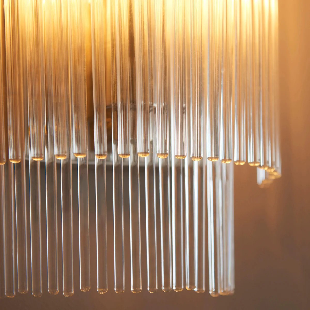 RibGlow Minimalist Glass Rod Wall Light - Elegant Accent Sconce for Home