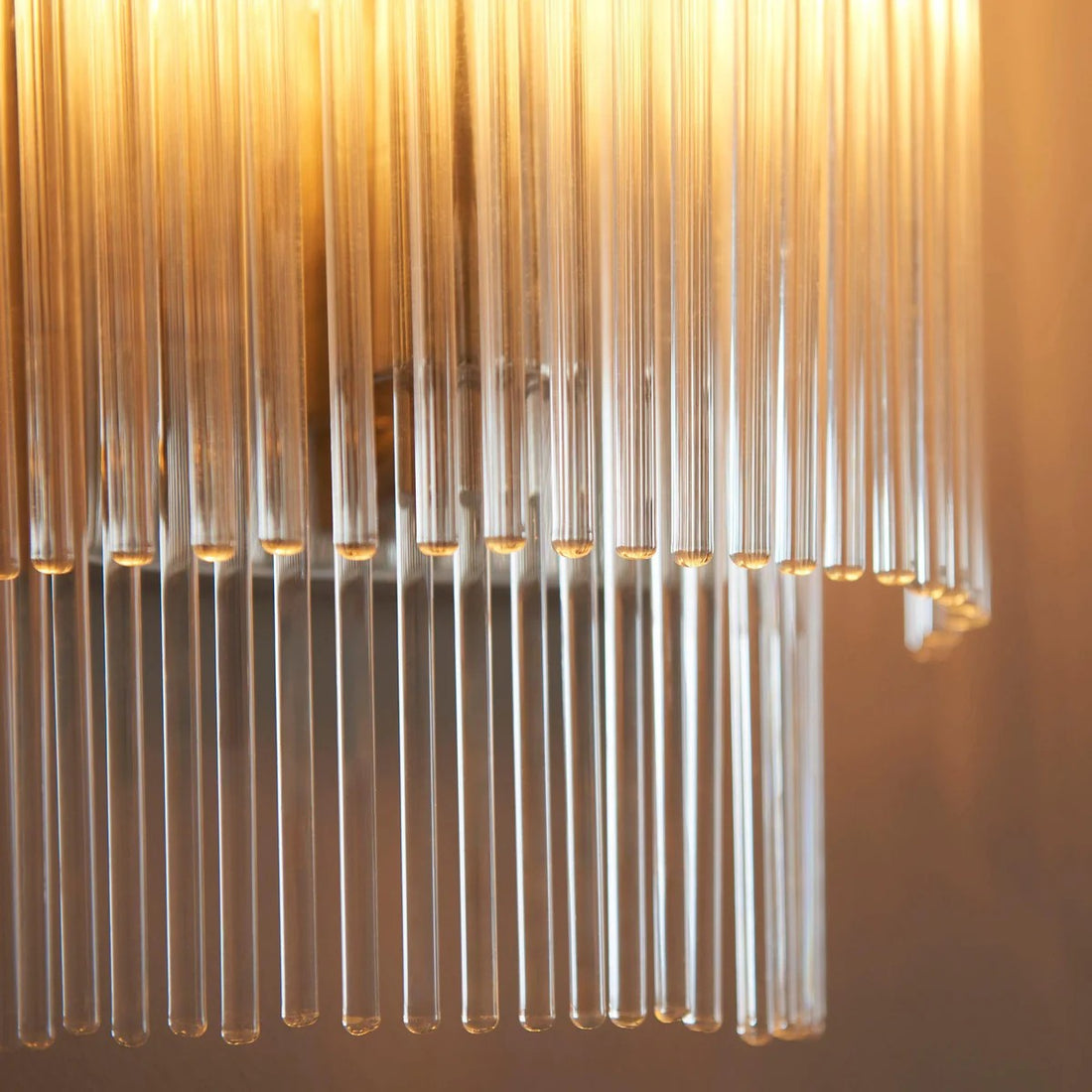 RibGlow Minimalist Glass Rod Wall Light - Elegant Accent Sconce for Home