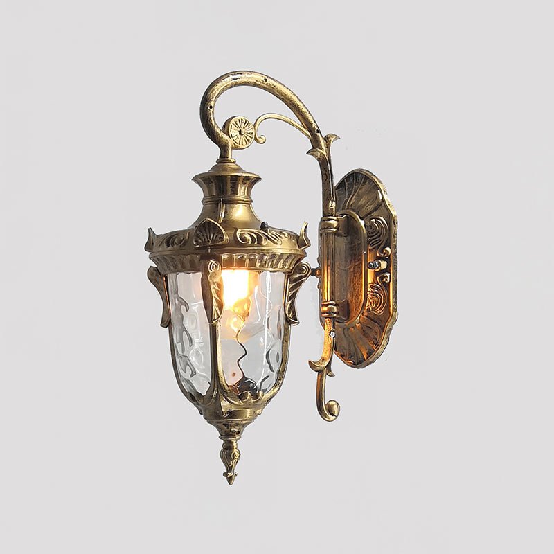 Heritage Outdoor Wall Lamp - Vintage Brass Light for Garden & Patio