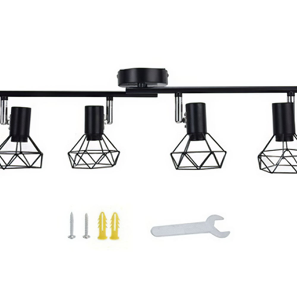Iron Track Lighting - Modern Adjustable Living Room Light