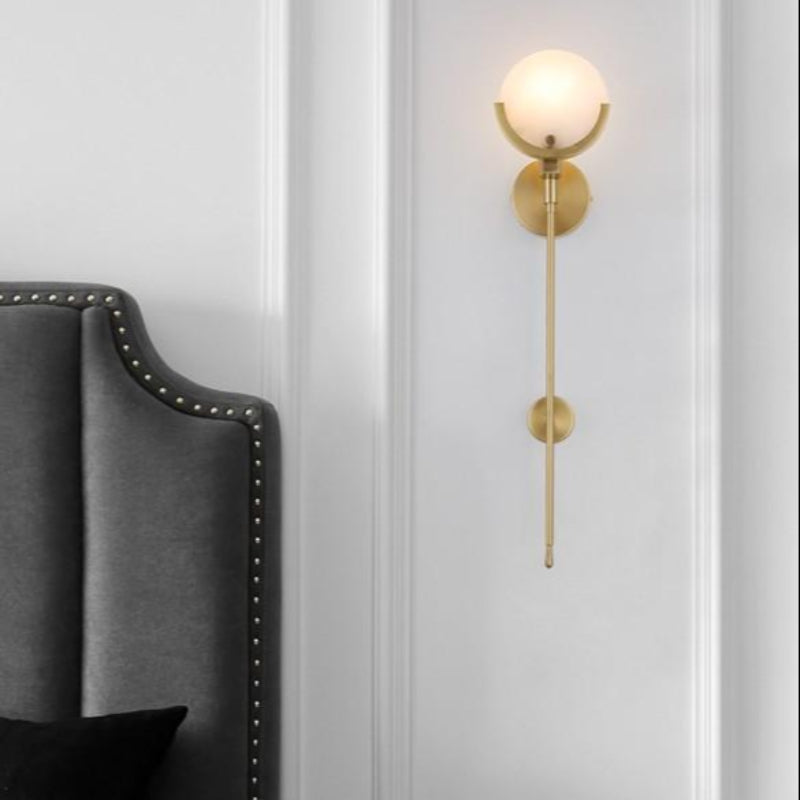 Luxury Alabaster Long Style Wall Lamp