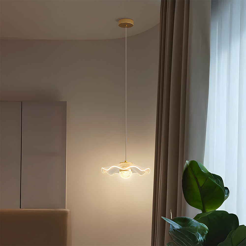 Contemporary Gold Ceiling Lamp - Luxurious Light for Living Room