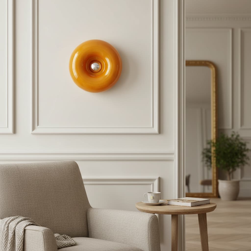 Halorentis Bauhaus Donut Design Table and Wall Lamp – Sculptural Modern Lighting for Living Spaces N11