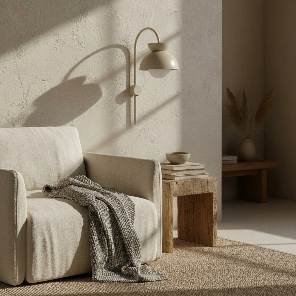 Aurelia Wall Lamp with Tiered Dome Design in Modern Metal for Bedroom or Hallway