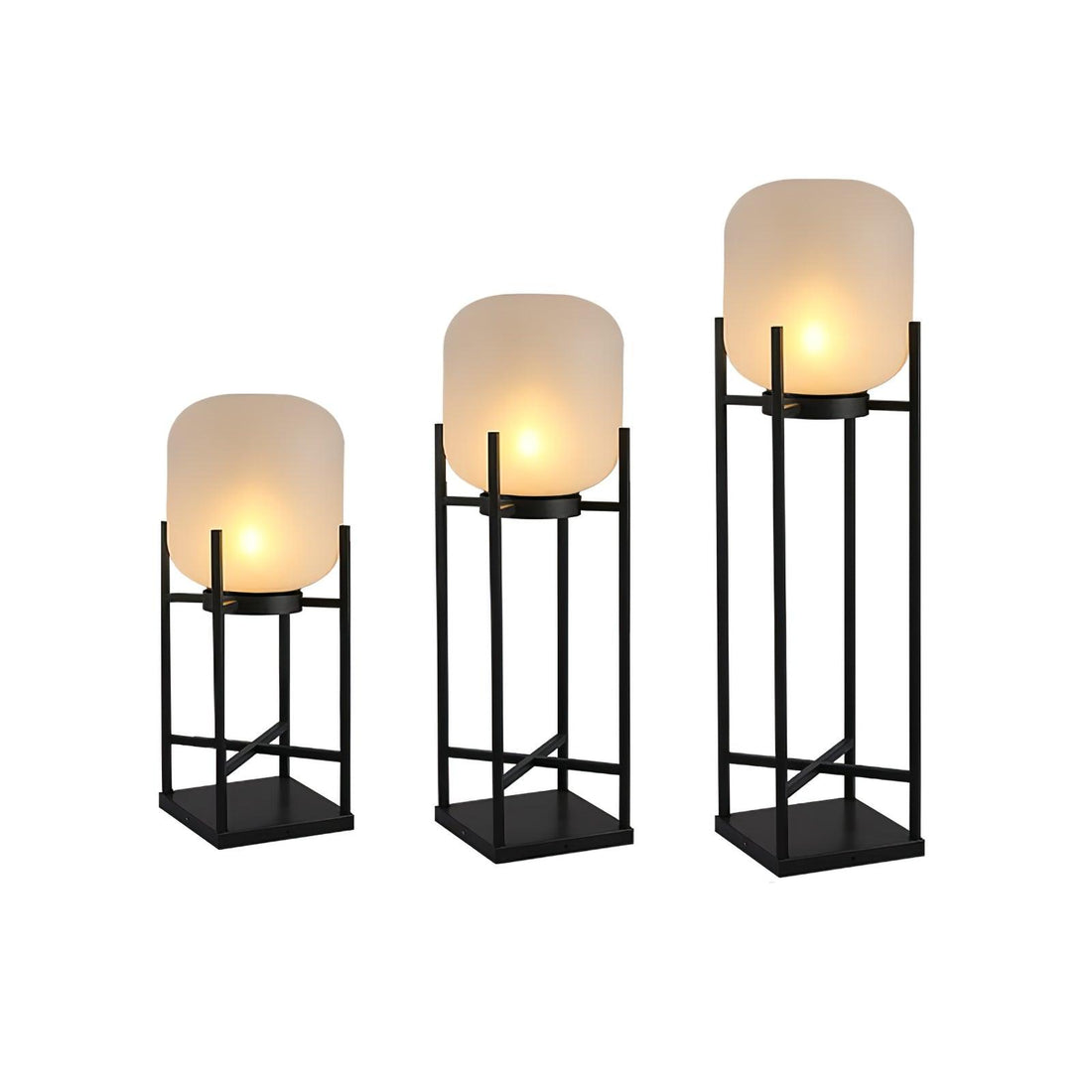 Solar Lantern Floor Lamp - Waterproof Outdoor Light for Garden & Patio