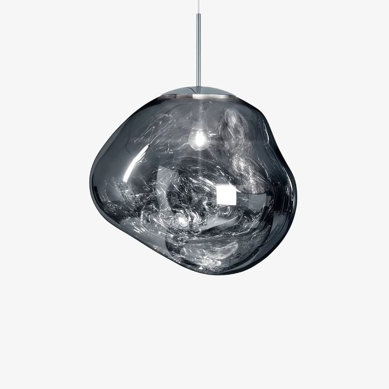 Moderne Pendelleuchte mit geschmolzenem Glas-Effekt für das Wohnzimmer