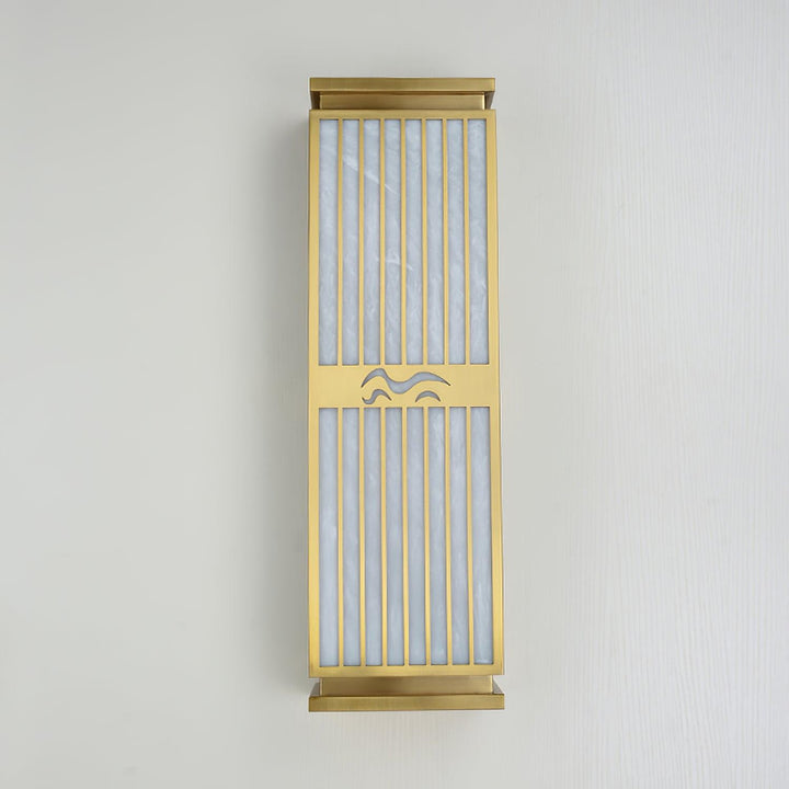 Metal Outdoor Wall Light - Square Acrylic Lamp for Yard