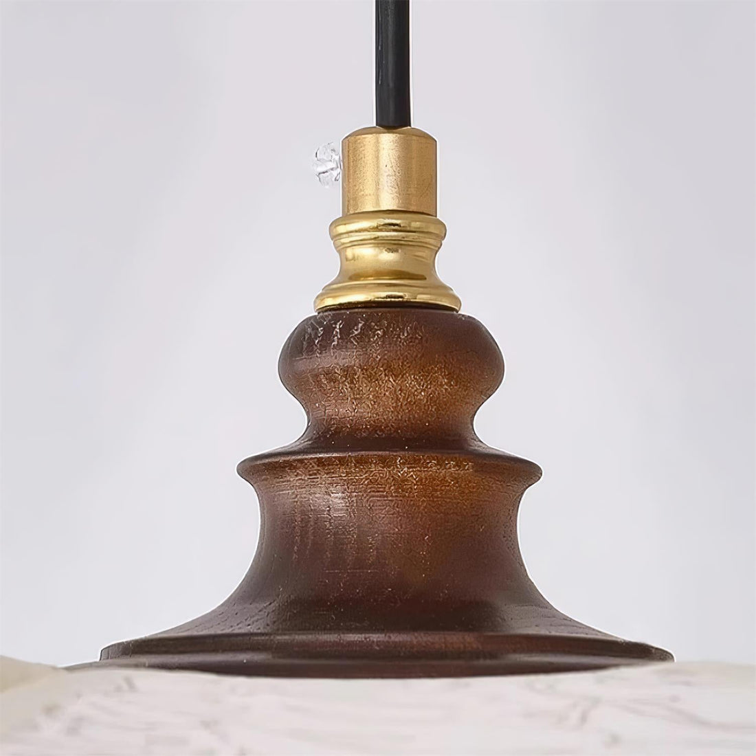 Geschichtete Stecker-Pendelleuchte aus Blumenstoff