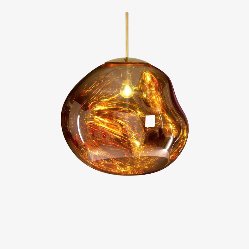 Moderne Pendelleuchte mit geschmolzenem Glas-Effekt für das Wohnzimmer