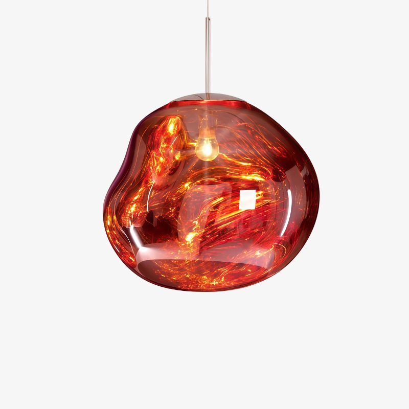 Moderne Pendelleuchte mit geschmolzenem Glas-Effekt für das Wohnzimmer
