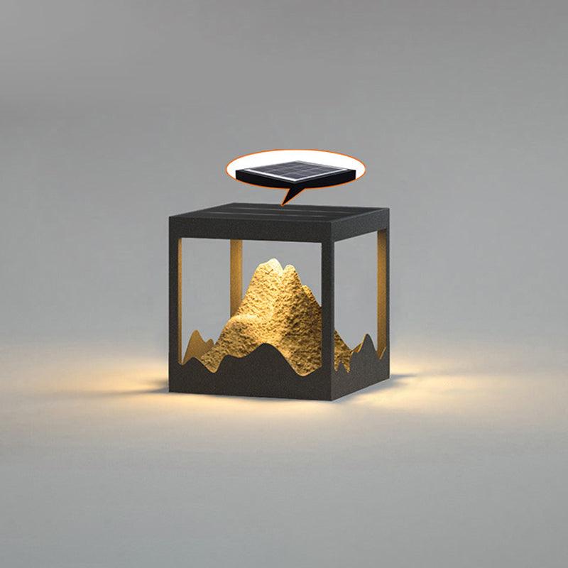 Garden Outdoor Light - Mountain Pattern Warm Light