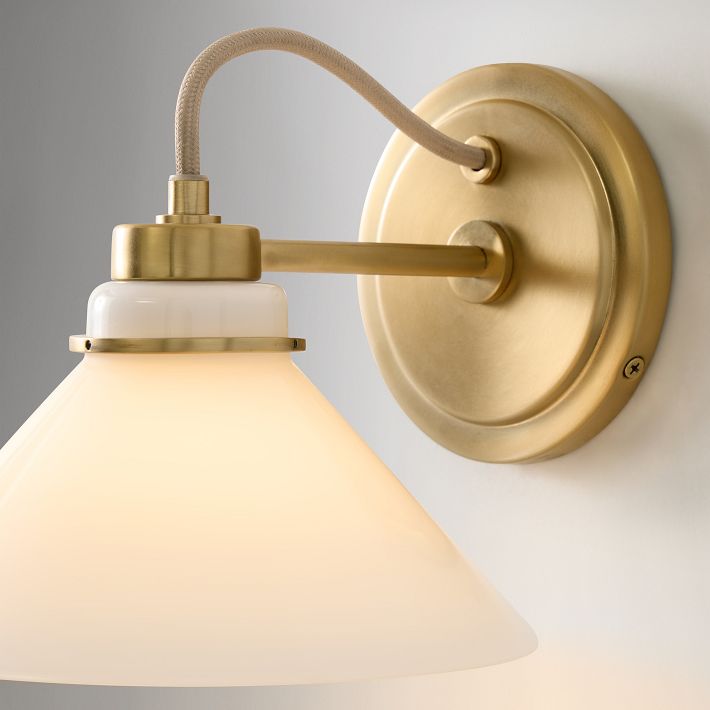 Aurenza Metal Wall Sconce - Farmhouse Tapered Design Wall Light