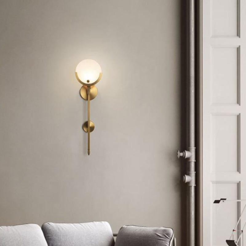 Luxury Alabaster Long Style Wall Lamp
