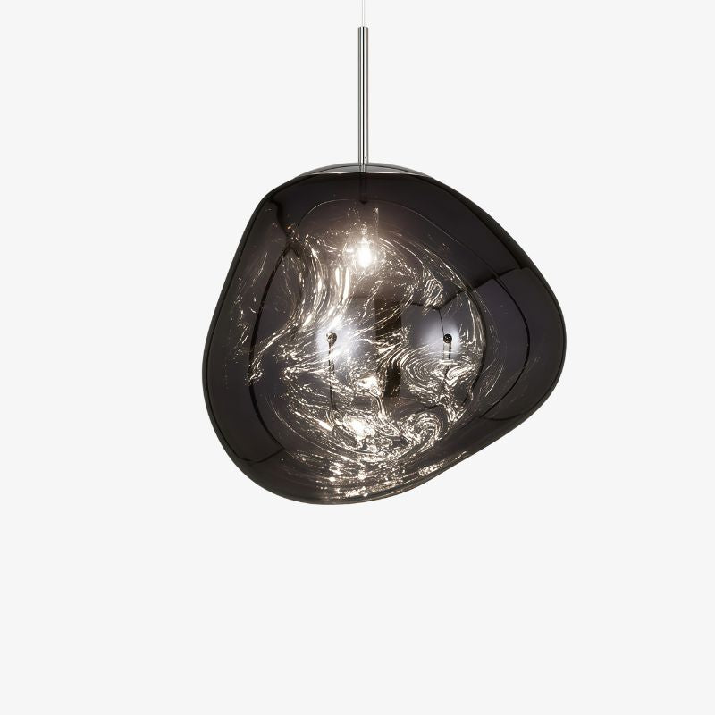 Moderne Pendelleuchte mit geschmolzenem Glas-Effekt für das Wohnzimmer
