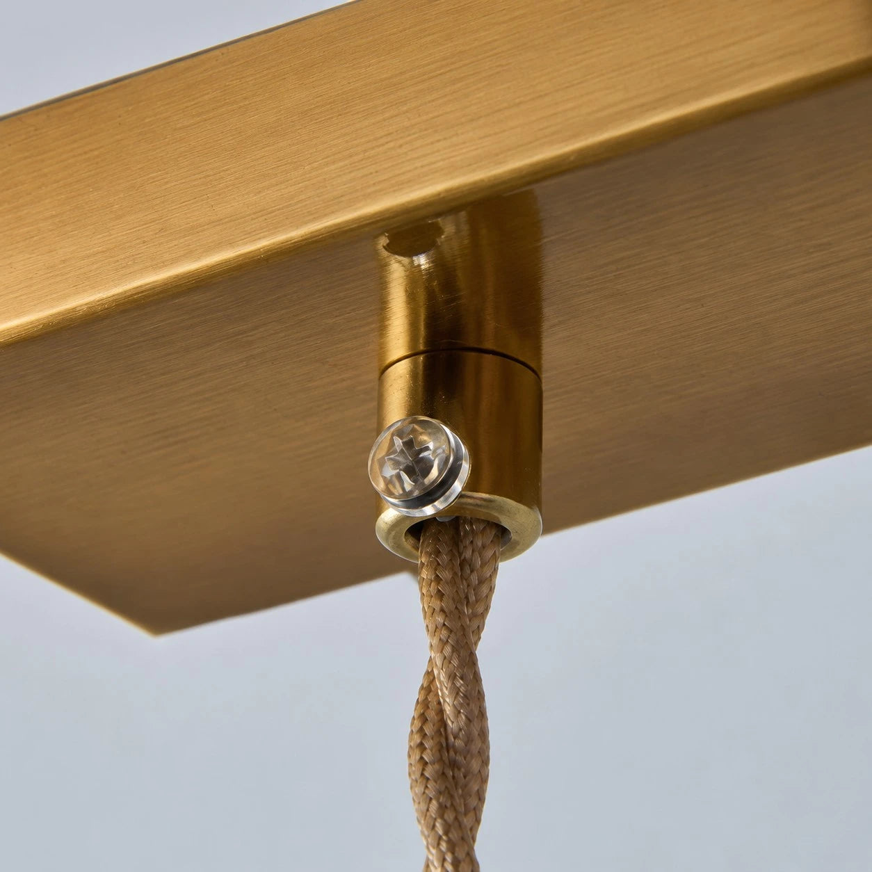 Canopy and braided cord connection detail