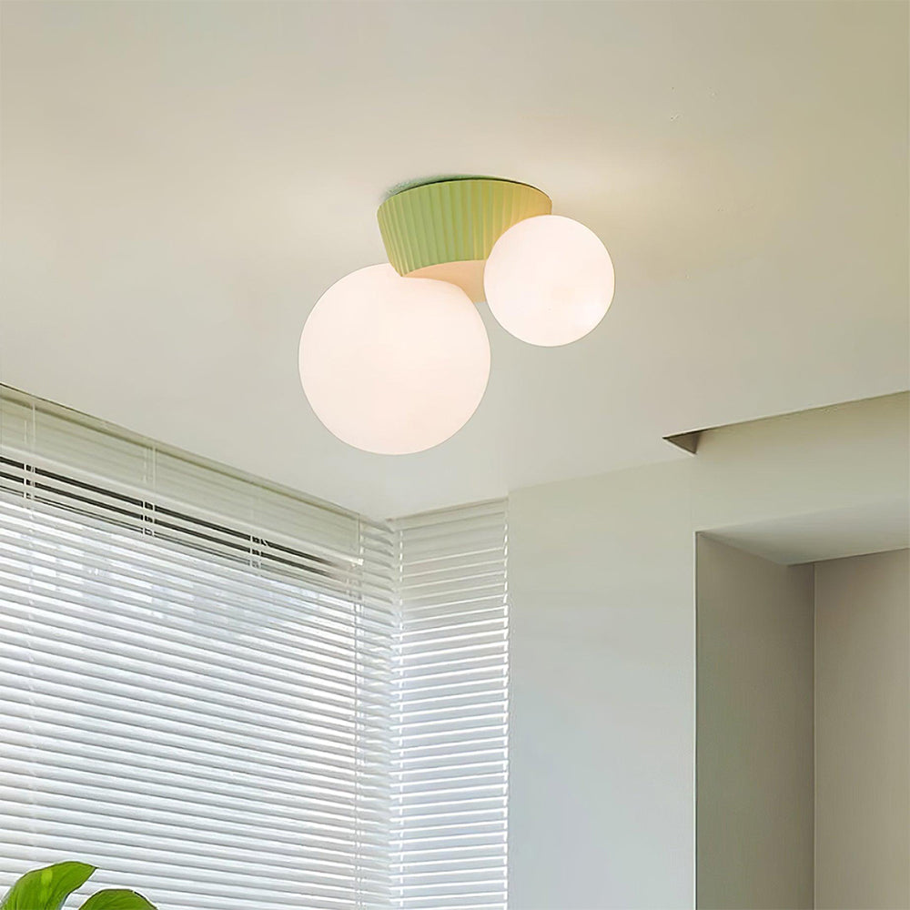 Compact Organic Ceiling Light - Home Fixture for Medium Rooms