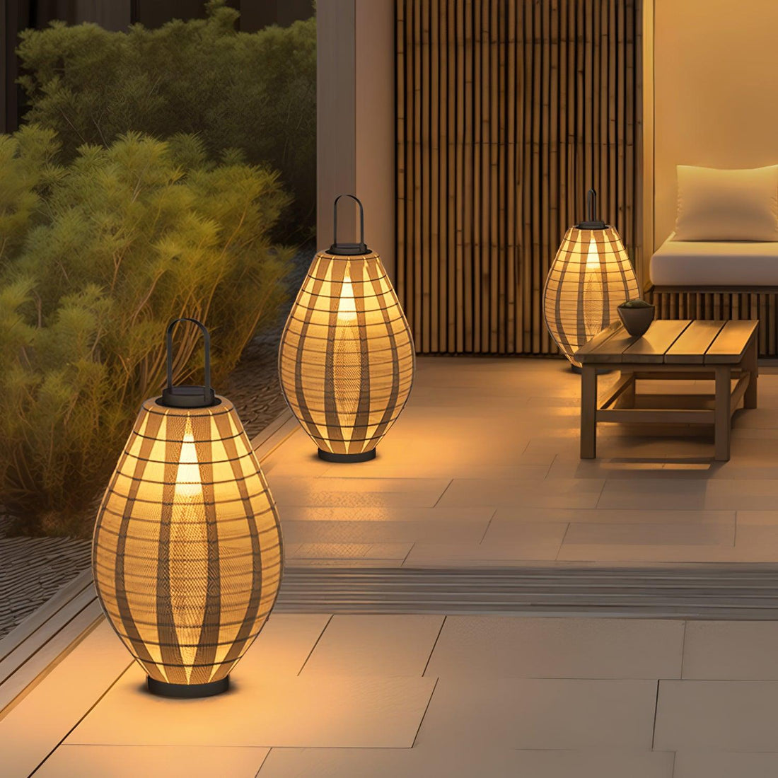 Mesh Beacon Outdoor Lamp - Waterproof Teardrop Stainless Steel Light