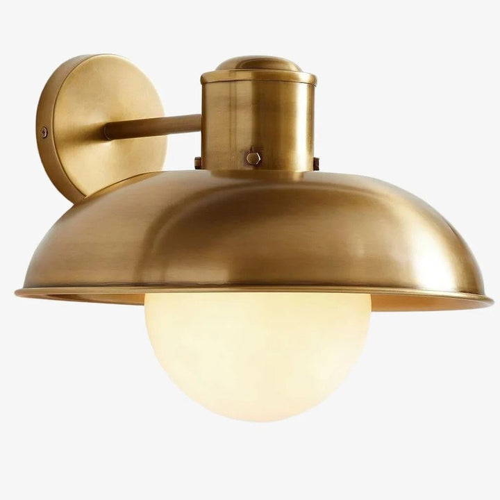 Cordax Industrial Modern Wall Lamp – Soft Opal Glass Glow for Hallway or Bedroom
