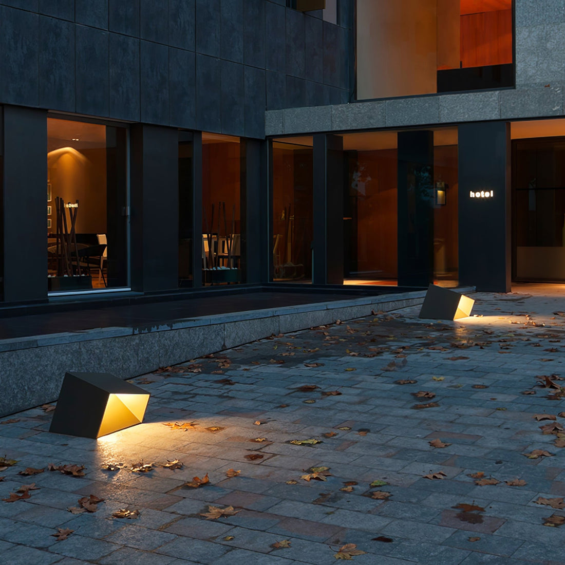 Cube Garden Solar Light - Compact LED Lamp for Patio & Small Gardens