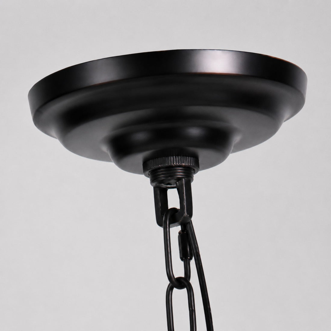Four-Light Stained Glass Chandelier