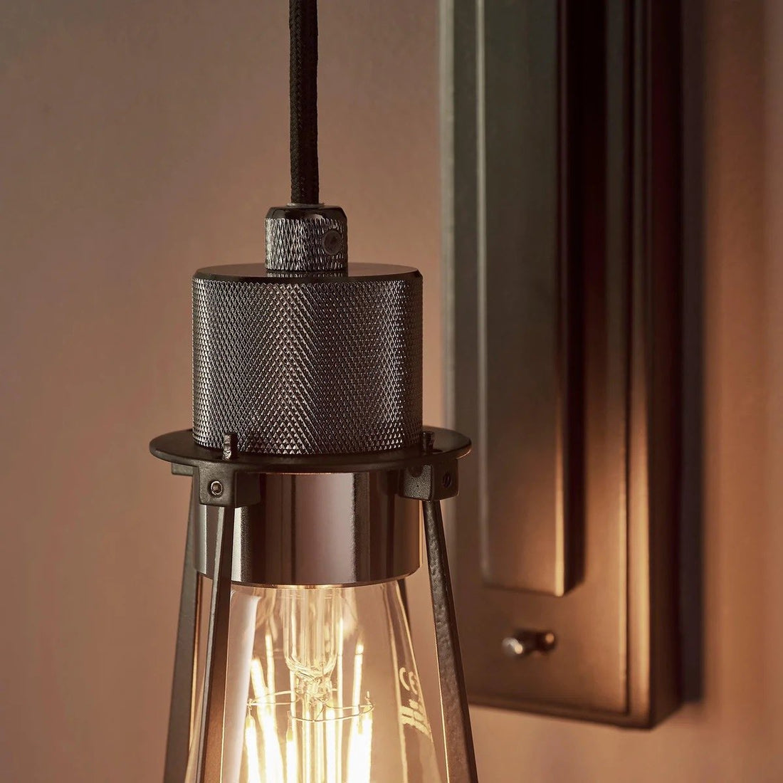 Readium Industrial Metal Wall Sconce - Modern Toggle Switch for Living Room and Study