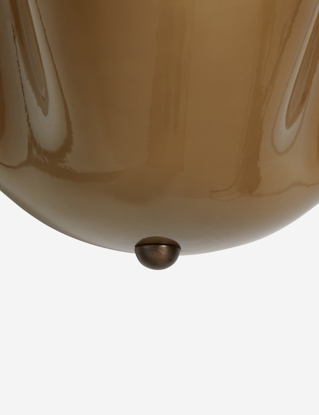 Bellina Deckenleuchte aus Glas, moderne Leuchte mit Messingakzent