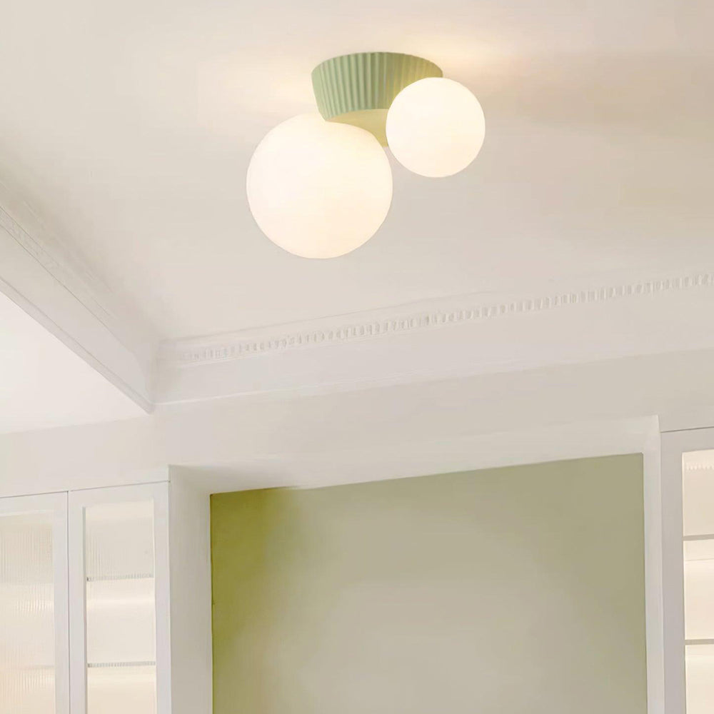 Compact Organic Ceiling Light - Home Fixture for Medium Rooms