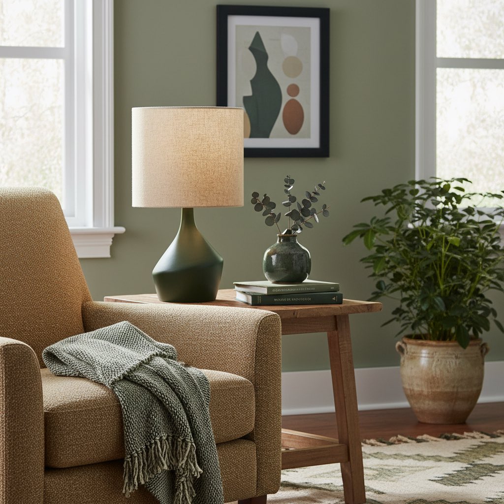 Lumo Modern Asymmetrical Table Lamp - Artistic Ceramic Body Ambient Lighting for Contemporary Home and Office