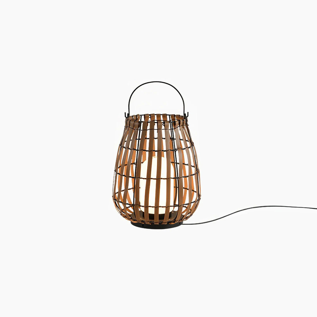 Tropic Braid Outdoor Lamp - Faux-Rattan Metal Waterproof