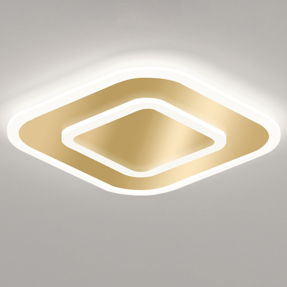 Minimalist LED Ceiling Light - Organic Metal Lamp for Modern Bedroom