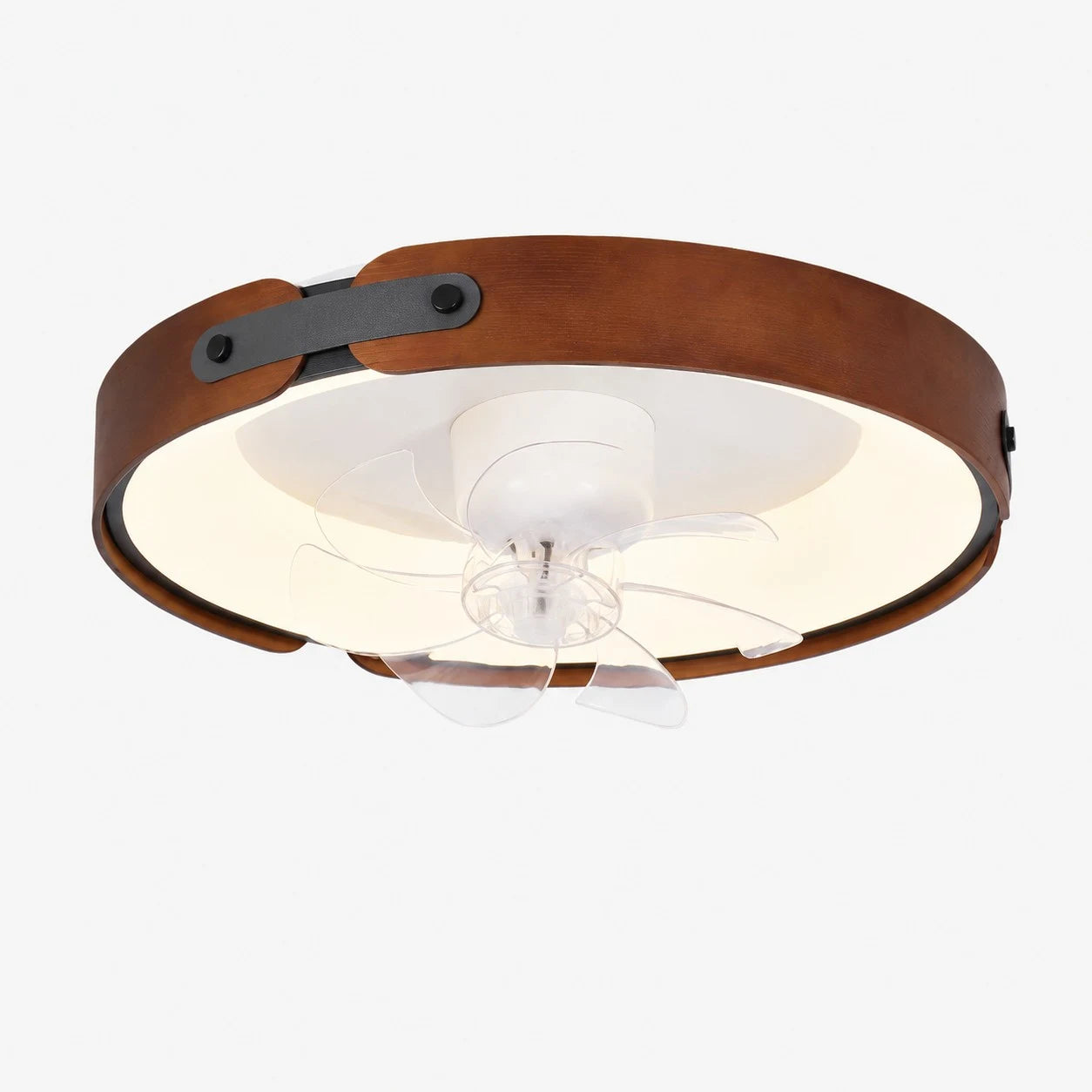 Walnut Full Spectrum Flush Mount Ceiling Light
