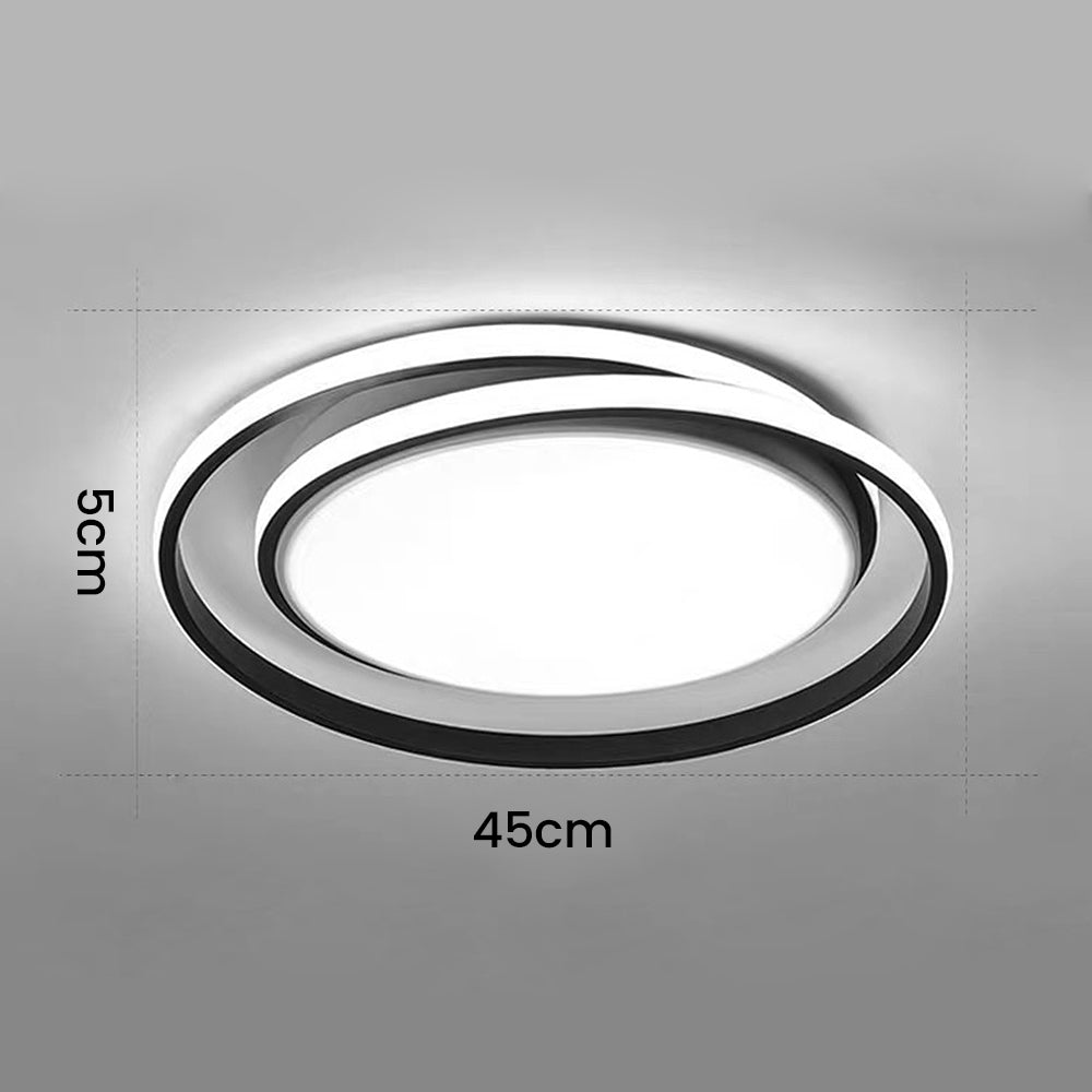 Metal LED Circle Ceiling Light - Modern Acrylic Design for Bedroom
