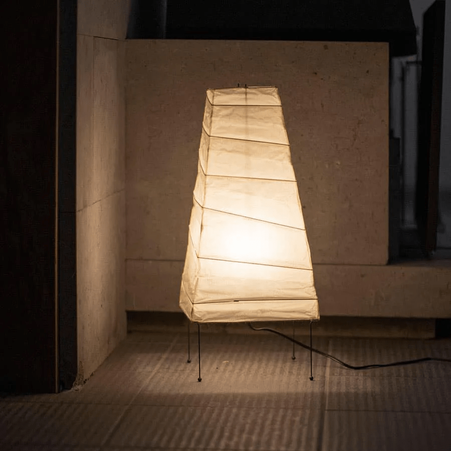 Tischlampe aus Washi-Papier – Elegantes Licht mit Bambusrahmen für das Wohnzimmer