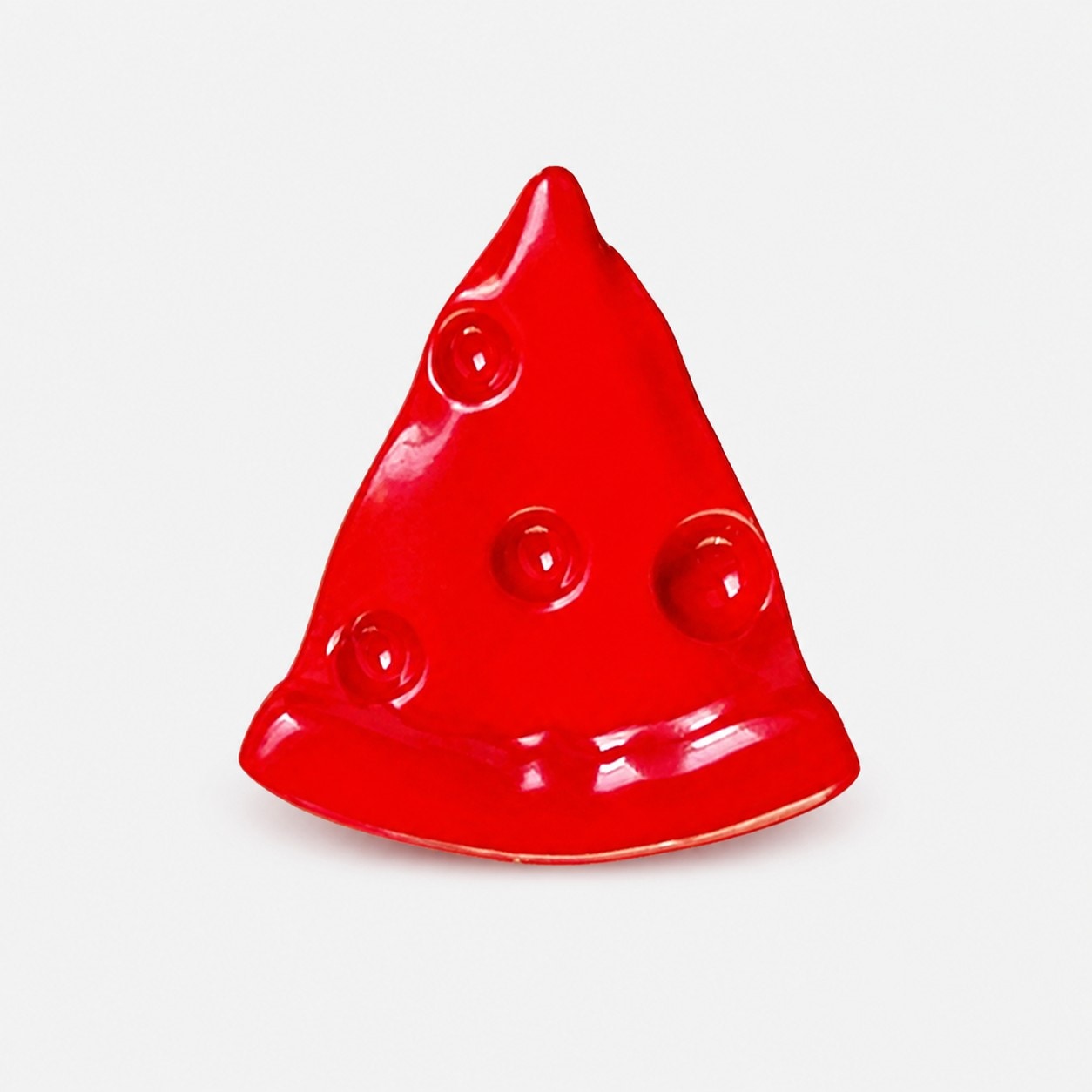 Cheese Slice Cabinet Knob - Red