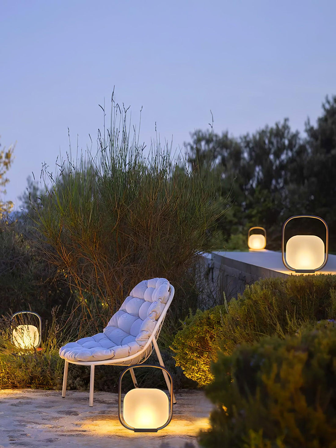 Tragbare Laterne Outdoor-Tischlampe - Wiederaufladbare Lampe für Balkon