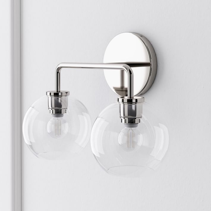 Selvion Artistic Globe Sconce Light - Handcrafted Glass Sculptural Wall Fixture