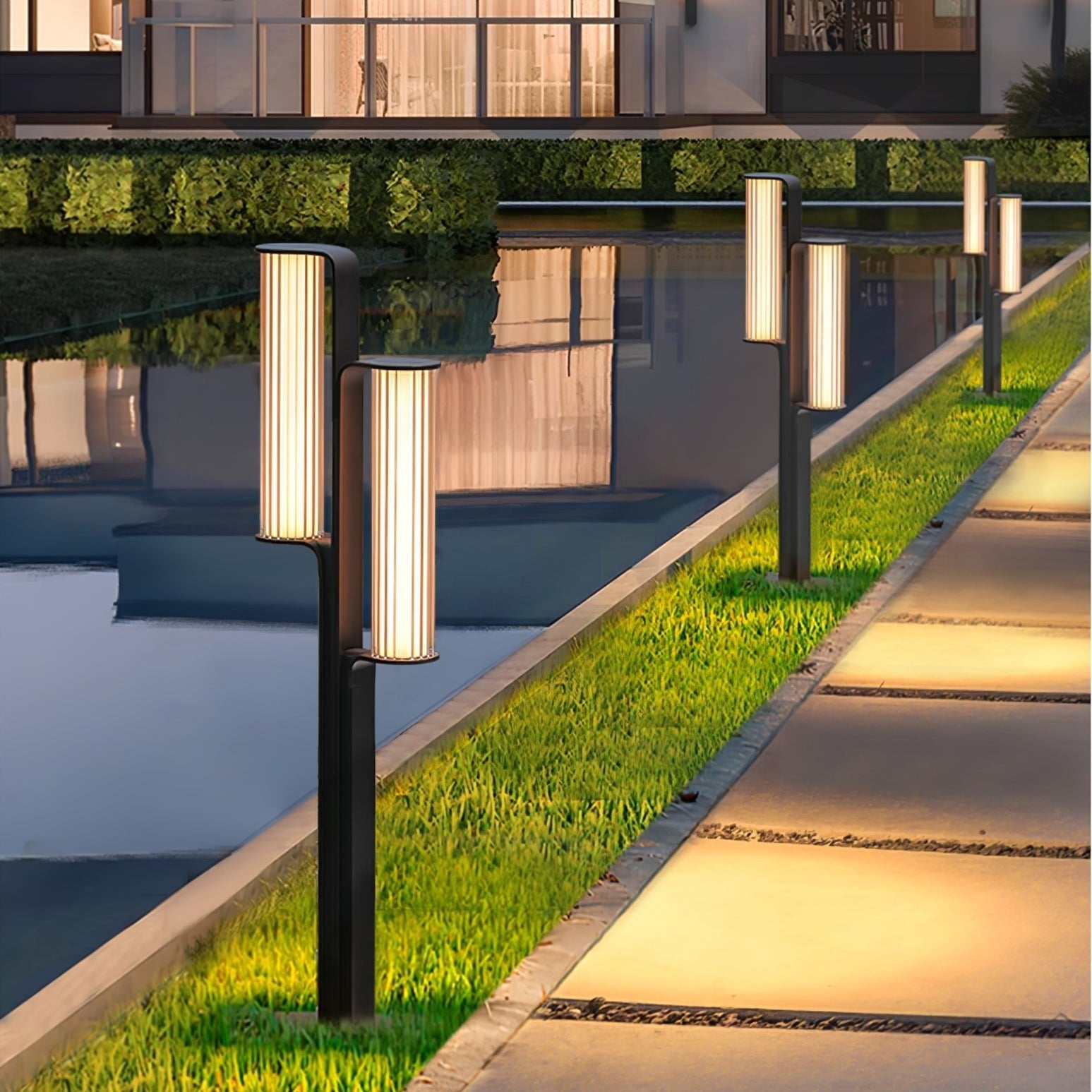 Modern Outdoor Lamp - Outdoor Post Lamp Great for Gardens/Patios