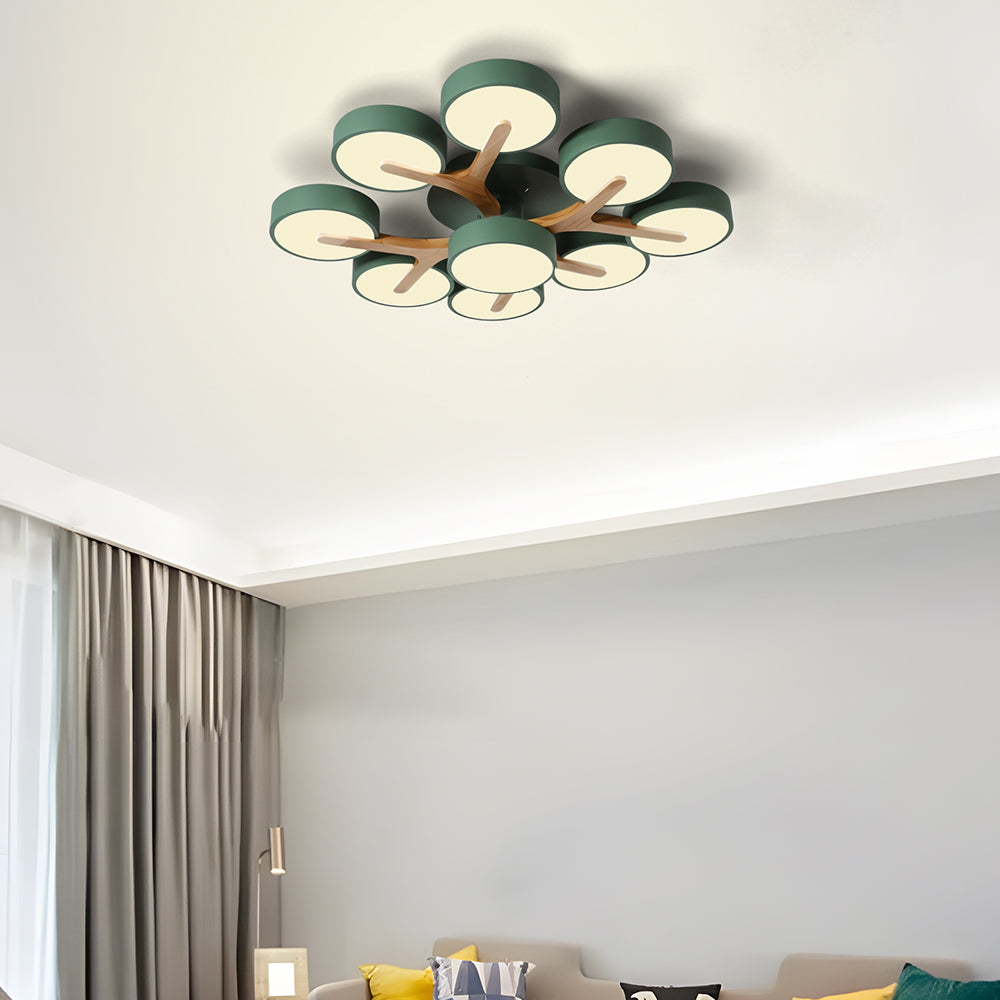 Contemporary Luxurious Ceiling Light - Acrylic Fixture for Living Room