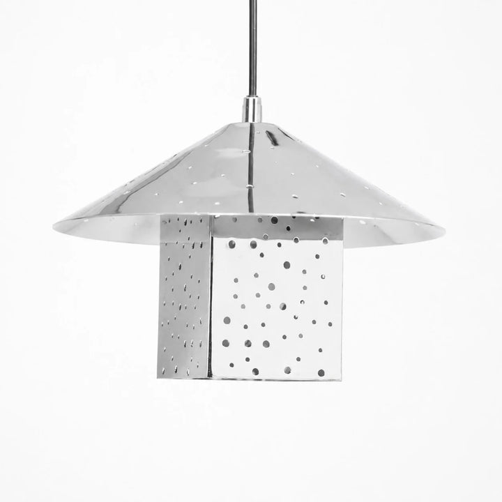 Bauhaus Hollow Silver Single Pendant Light