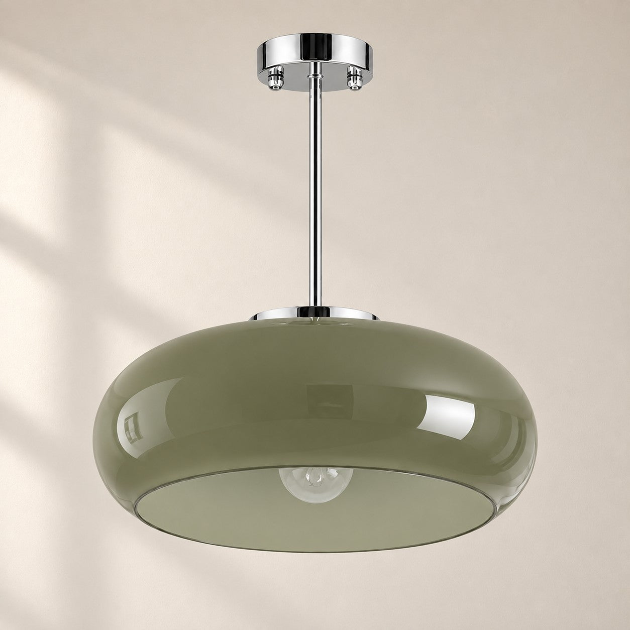 Bauvia Bauhaus moderne runde Glas-Deckenleuchte