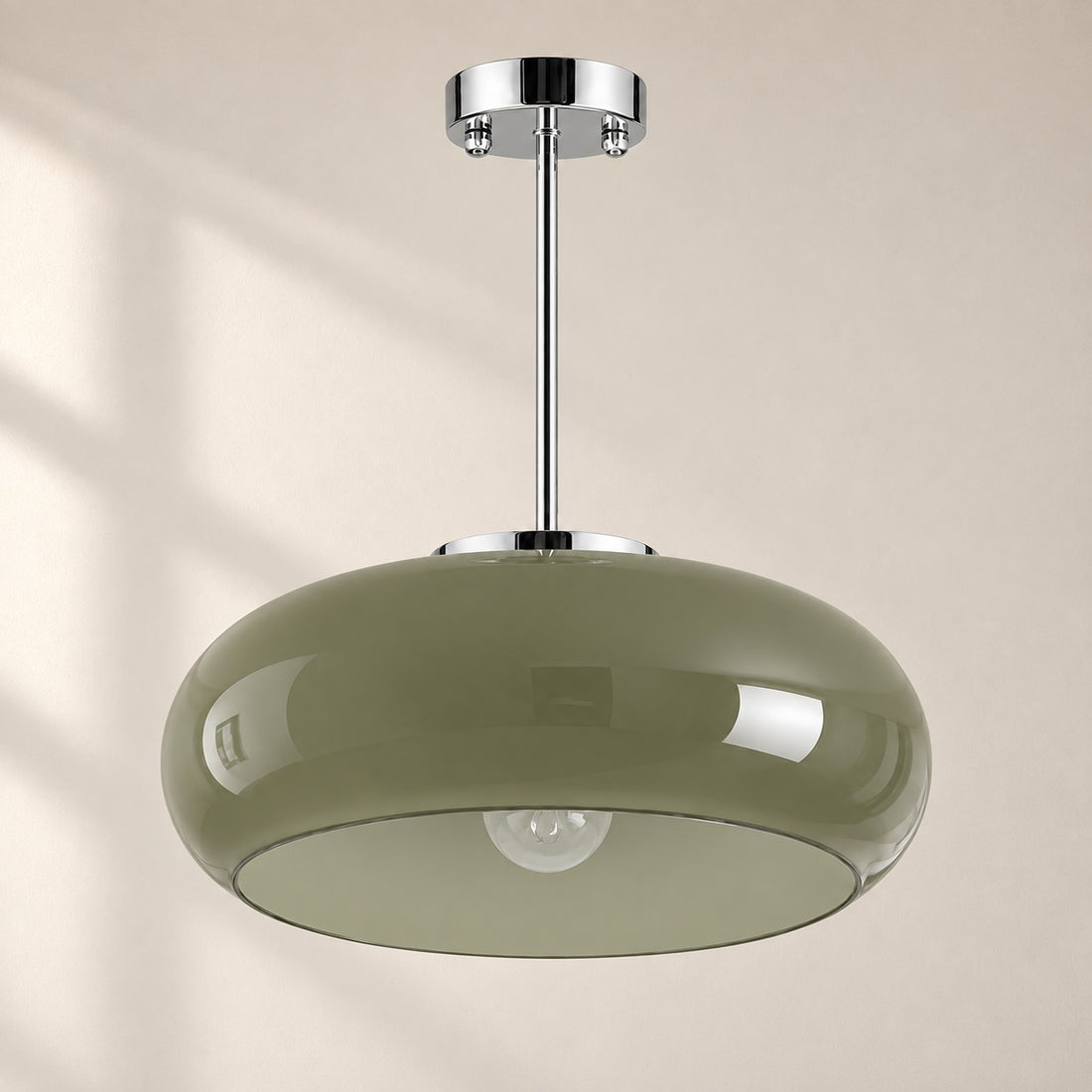 Bauvia Bauhaus moderne runde Glas-Deckenleuchte