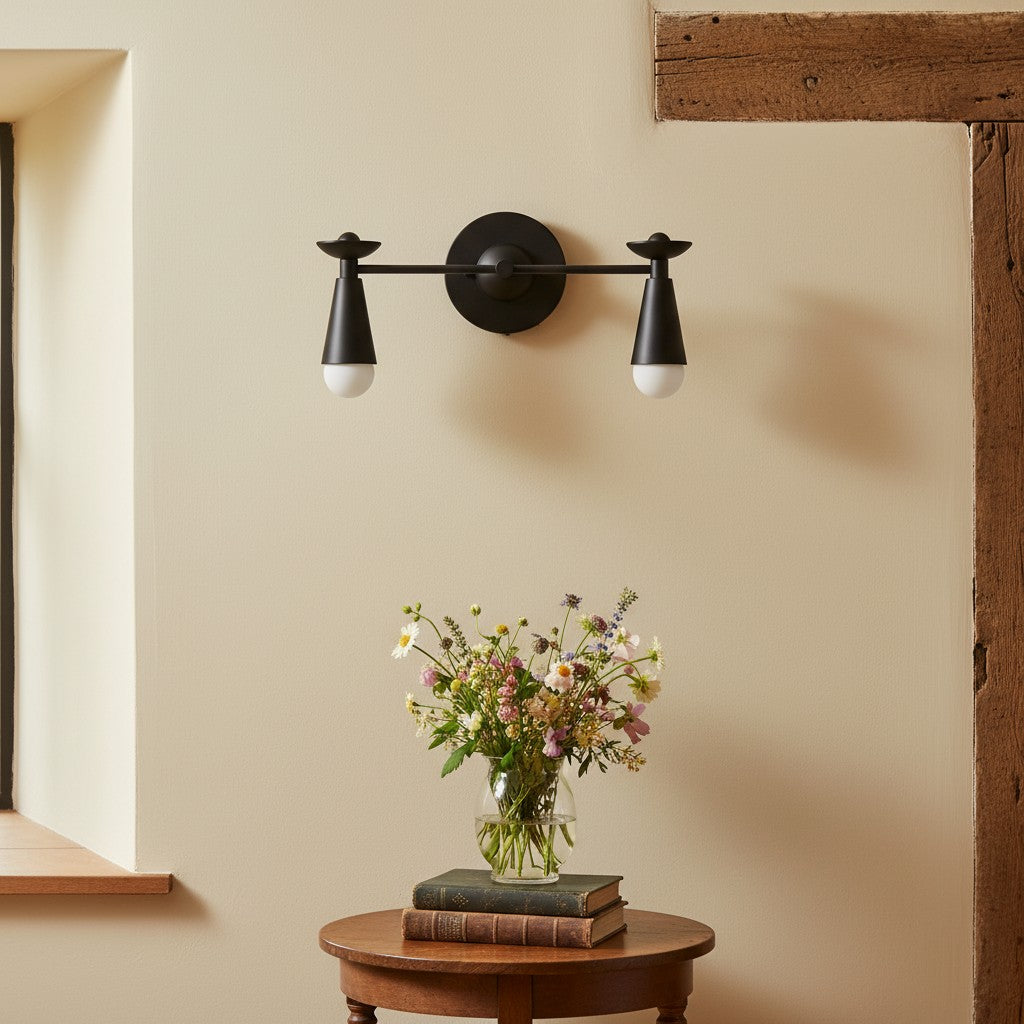 Pyralis Cone Modern Art Deco Lighting - Vintage Style Vanity Sconce Light