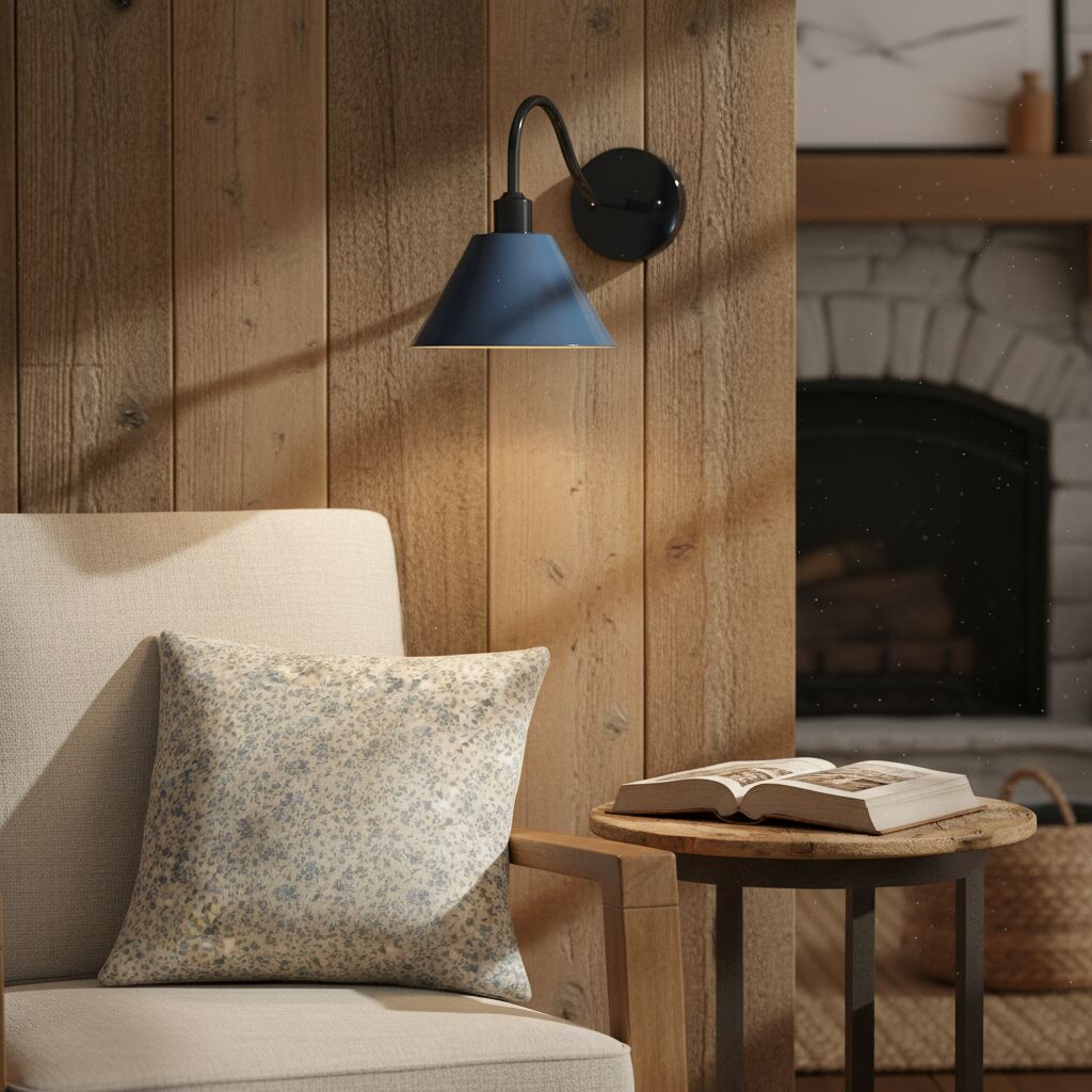 Narix Tapered Metal Wall Sconce - Clean Industrial Design in Contemporary Style for Bedroom and Lounge